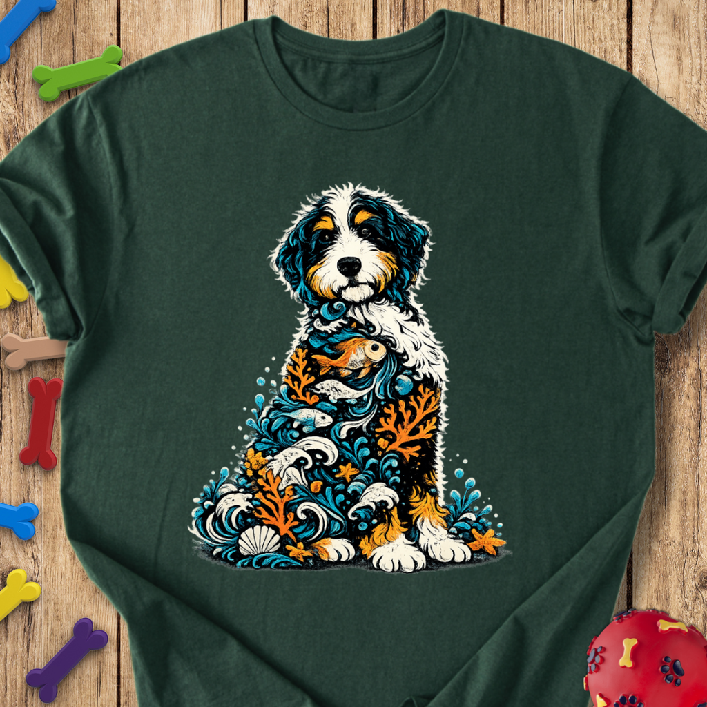 Ocean Life Bernedoodle T-Shirt