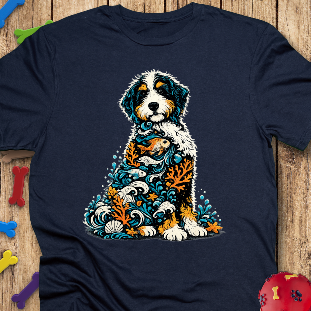 Ocean Life Bernedoodle T-Shirt