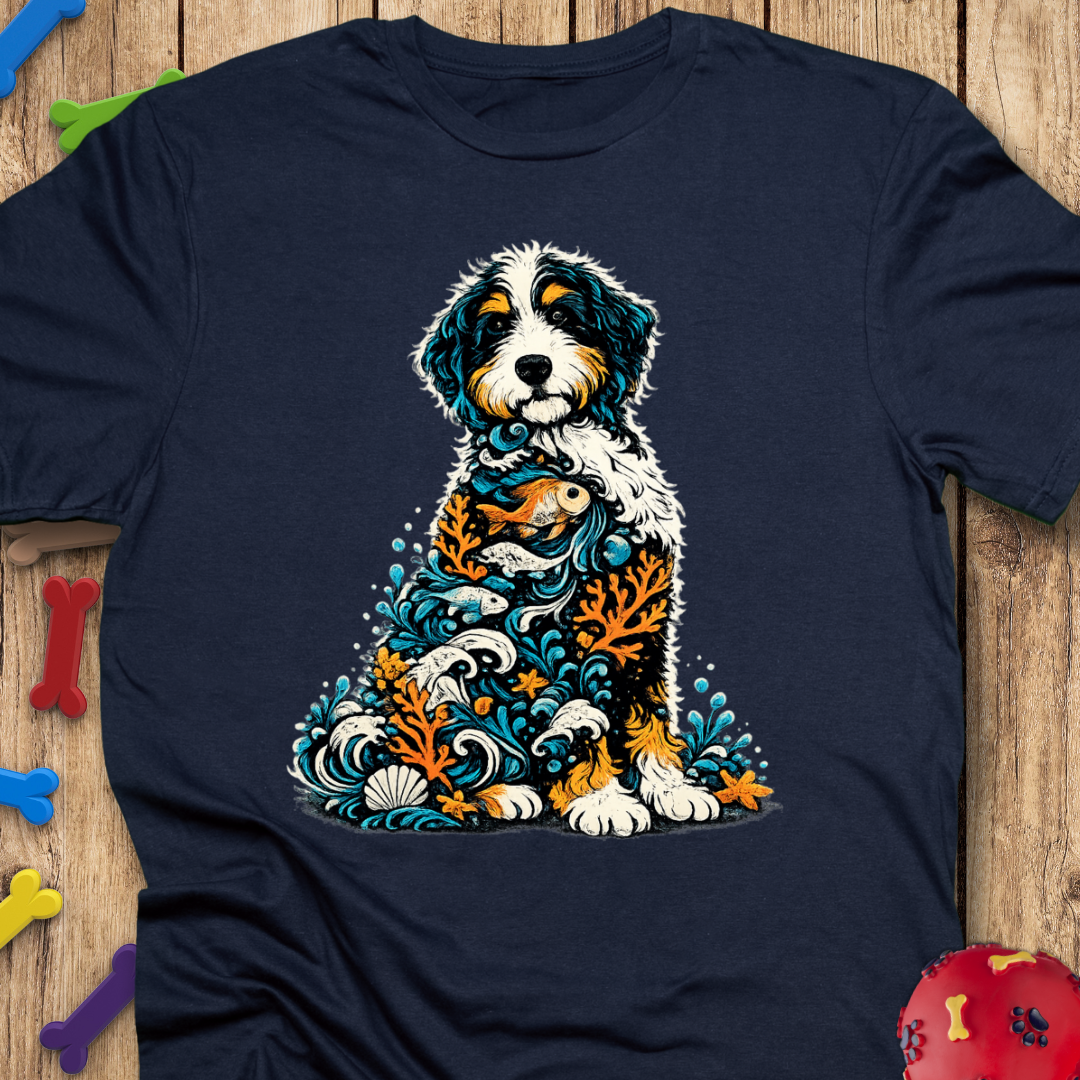 Ocean Life Bernedoodle T-Shirt