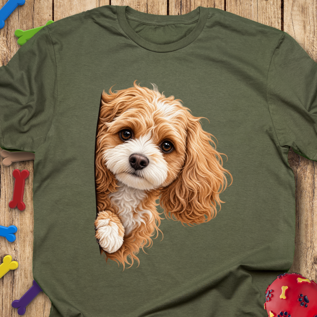 Peeking Cavapoo T-Shirt