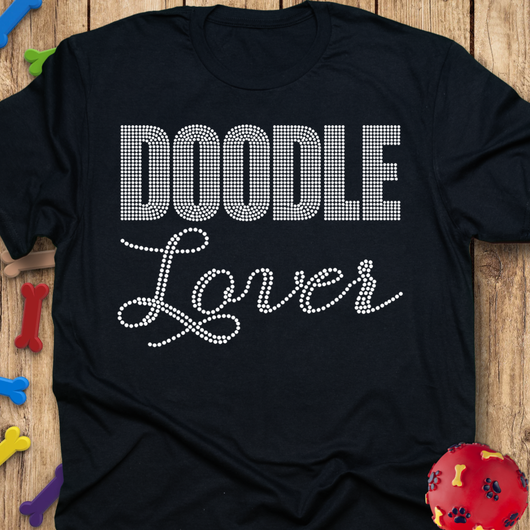 Rhinestone Doodle Lover T-Shirt