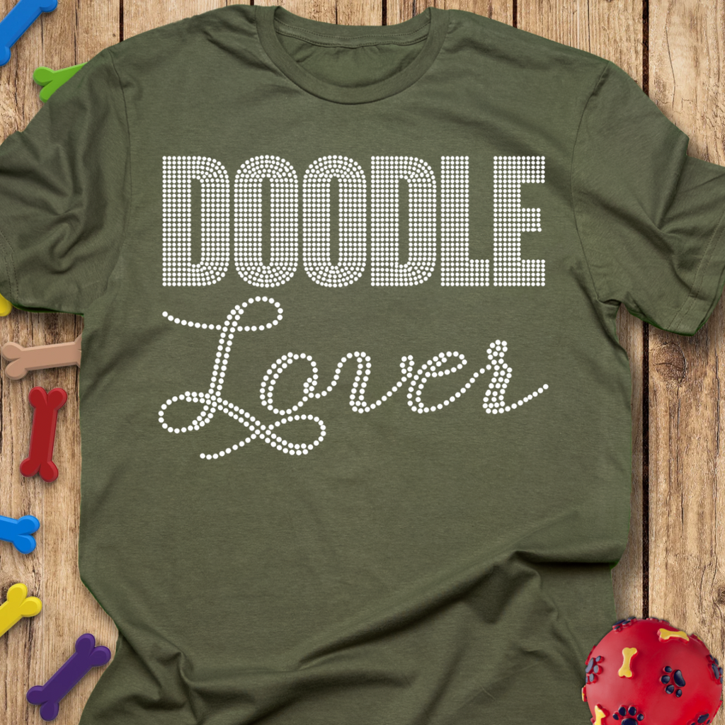 Rhinestone Doodle Lover T-Shirt