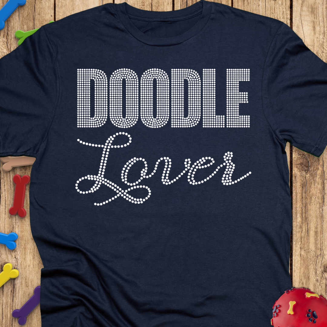 Rhinestone Doodle Lover T-Shirt