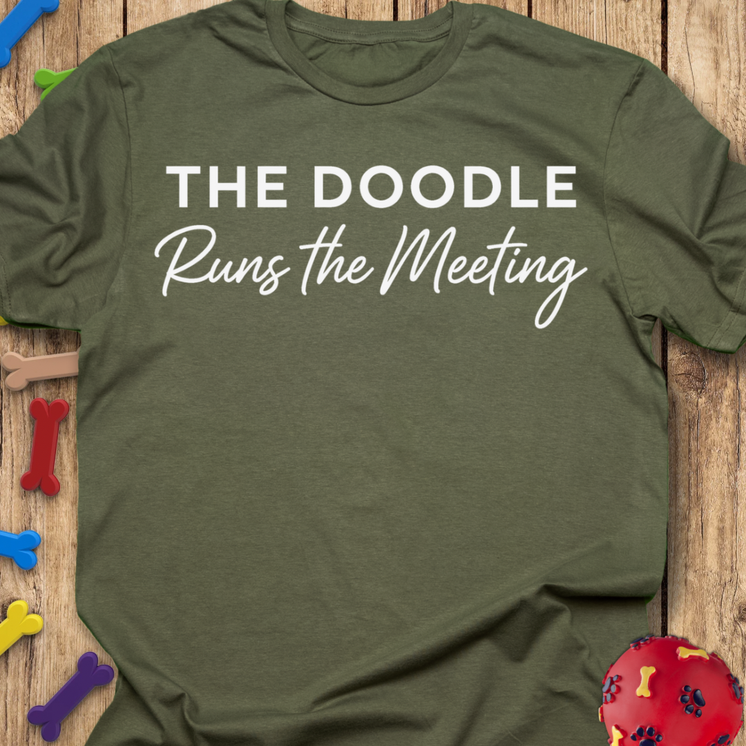 Runs the Meeting T-Shirt