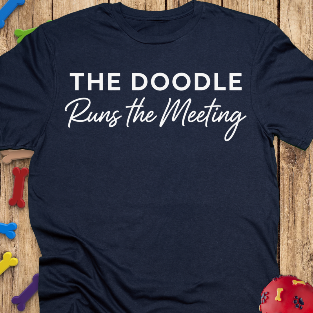 Runs the Meeting T-Shirt