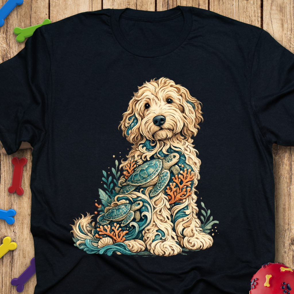 Turtle Life Goldendoodle T-Shirt