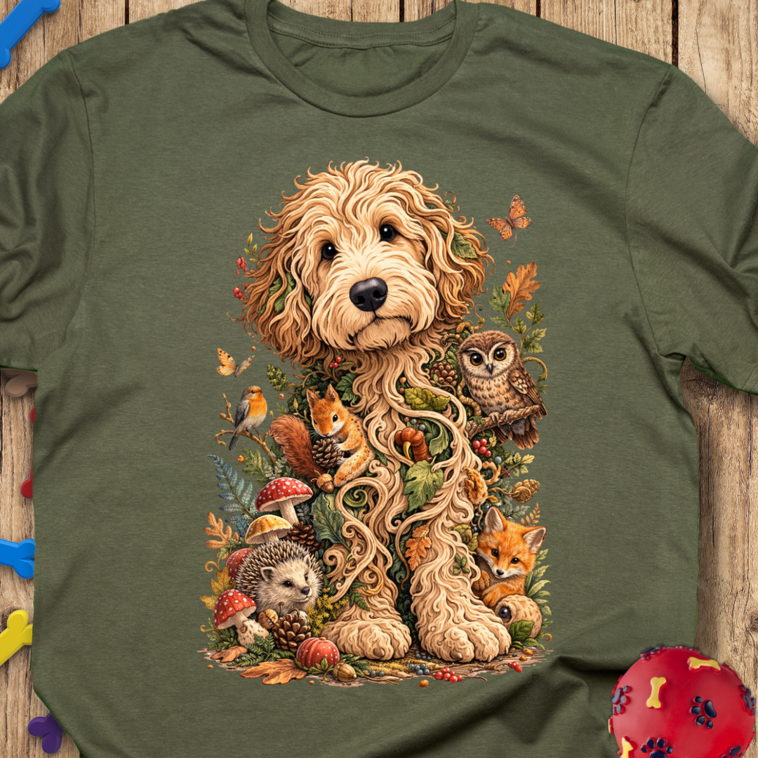 Woodland Life Goldendoodle T-Shirt